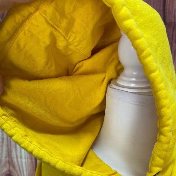 Reebok gold white kangaroo pocket hoodie long sleeve cotton sweatshirt size M - Picture 12 of 17